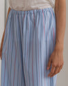 BASERANGE French organic cotton elastic stripe casual pants BAS-TROLE-PO-SU25-TW